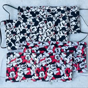 Disney Face Masks set of 4 Mickey and Minnie cloth masks